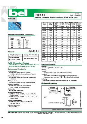 SST2 Datasheet PDF Bel Fuse Inc.