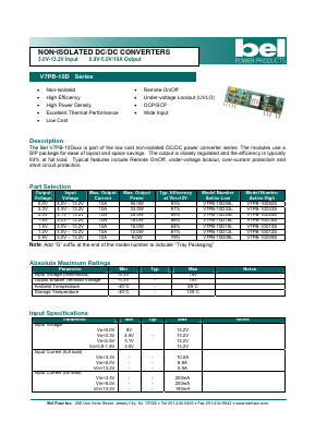 V7PB-10D18S Datasheet PDF Bel Fuse Inc.