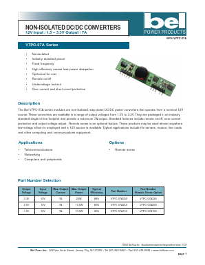 V7PC-07A330S Datasheet PDF Bel Fuse Inc.
