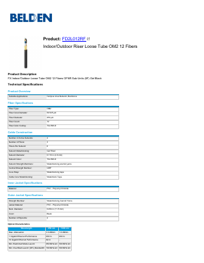 FD2L012RF Datasheet PDF Belden Inc.