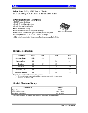 BD2326 Datasheet PDF BeRex Corporation