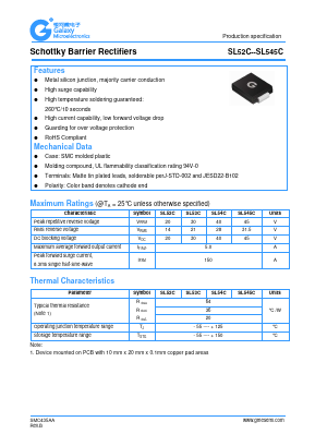 SL545C Datasheet PDF Galaxy Semi-Conductor