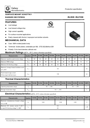 SL345A Datasheet PDF Galaxy Semi-Conductor