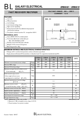 ERB44-06 Datasheet PDF Galaxy Semi-Conductor