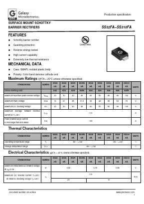 SS345FA Datasheet PDF Galaxy Semi-Conductor
