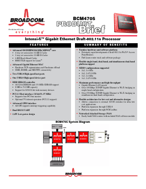BCM4321 Datasheet PDF Broadcom Corporation