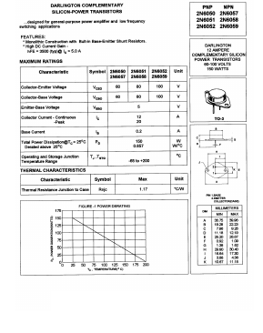 2N6059 Datasheet PDF Boca Semiconductor