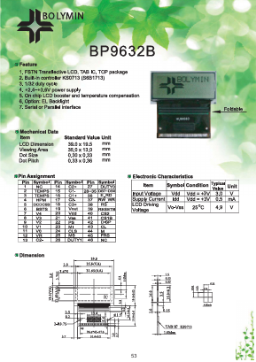 BP9632B Datasheet PDF BOLYMIN Inc