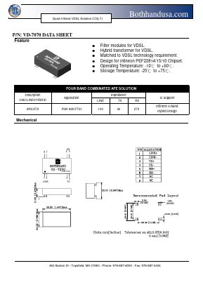 VD-7070 Datasheet PDF Bothhand USA, LP.