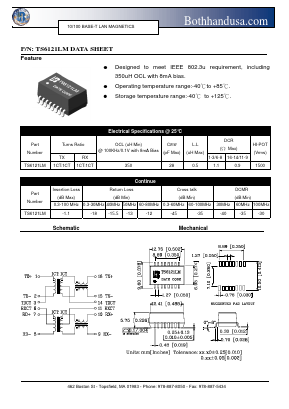 TS6121LM Datasheet PDF Bothhand USA, LP.