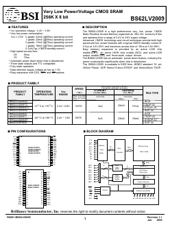 BS62LV2016SI-55 Datasheet PDF Brilliance Semiconductor