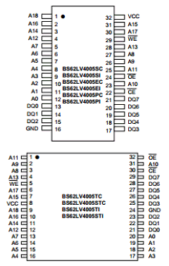 BS62LV4005EI-55 Datasheet PDF Brilliance Semiconductor