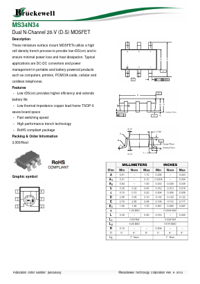 MS34N34 Datasheet PDF Bruckewell Technology LTD