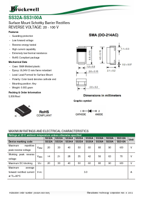 SS39A Datasheet PDF Bruckewell Technology LTD