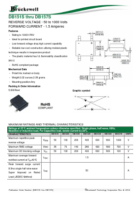 DB156S Datasheet PDF Bruckewell Technology LTD