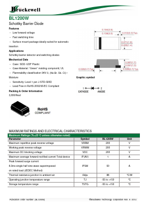 BL1200W Datasheet PDF Bruckewell Technology LTD