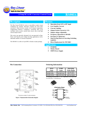 B34063X Datasheet PDF Bay Linear