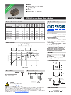 SPB1007 Datasheet PDF Bourns, Inc