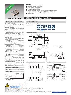 SM91076L-E Datasheet PDF Bourns, Inc