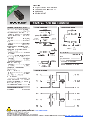 SM91074AL Datasheet PDF Bourns, Inc