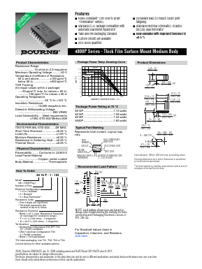 4816P-2-821LF Datasheet PDF Bourns, Inc