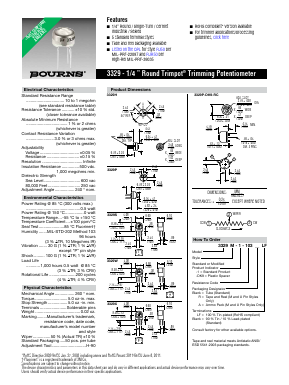 3329H-1-502LF Datasheet PDF Bourns, Inc