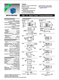 3362U-1-103TA Datasheet PDF Bourns, Inc