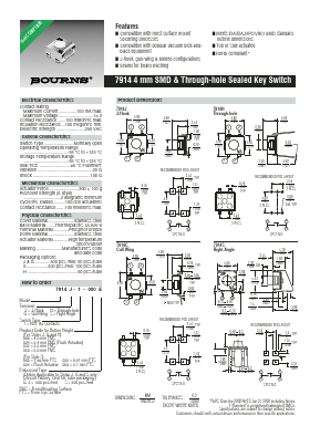 7914 Datasheet PDF Bourns, Inc