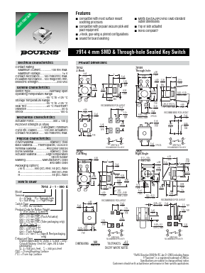 7914 Datasheet PDF Bourns, Inc