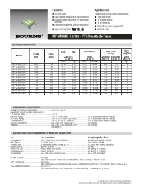 MF-MSMD075-2 Datasheet PDF Bourns, Inc