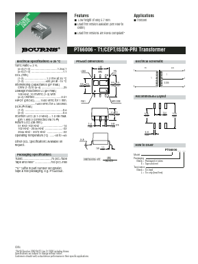 PT66006L Datasheet PDF Bourns, Inc