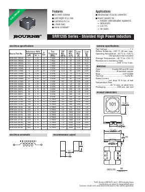 SRR1205-500YL Datasheet PDF Bourns, Inc