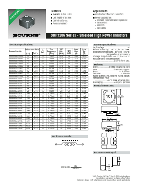 SRR1206-100ML Datasheet PDF Bourns, Inc