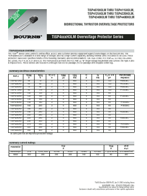 TISP4070H3LMFRS Datasheet PDF Bourns, Inc