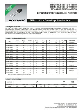TISP4070M3LMFRS Datasheet PDF Bourns, Inc