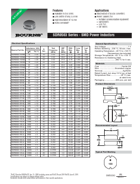 SDR0503-682JL Datasheet PDF Bourns, Inc