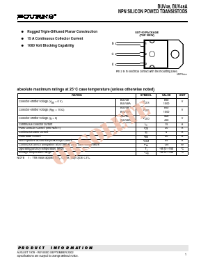 BUV48 Datasheet PDF Bourns, Inc