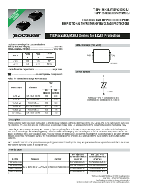 TISP4219H3BJR-S Datasheet PDF Bourns, Inc