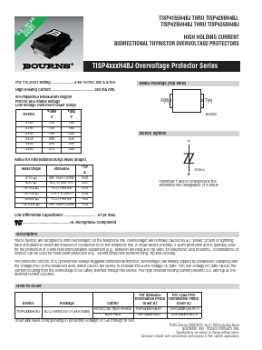 TISP4165H4BJ Datasheet PDF Bourns, Inc