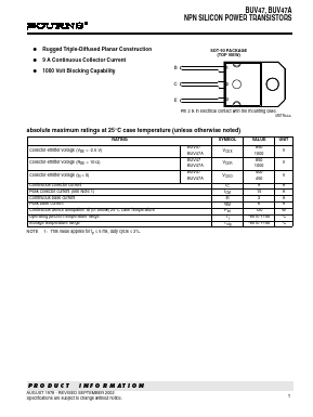 BUV47A Datasheet PDF Bourns, Inc