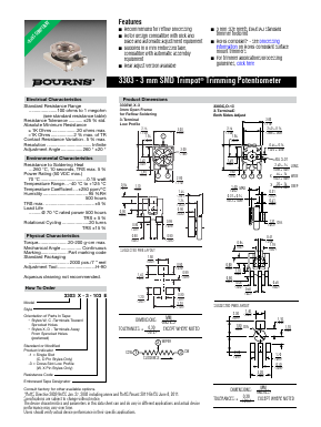 3303X-3-501E Datasheet PDF Bourns, Inc