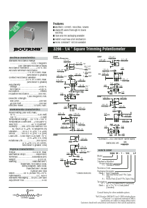 3266P-1-100 Datasheet PDF Bourns, Inc