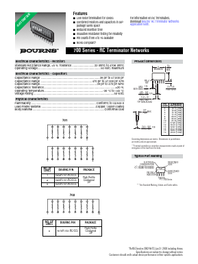 4616H-701-681/122L Datasheet PDF Bourns, Inc