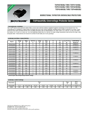 TISP4070H3BJJ-S Datasheet PDF Bourns, Inc