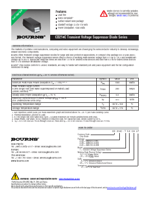 CD214C-T28A Datasheet PDF Bourns, Inc