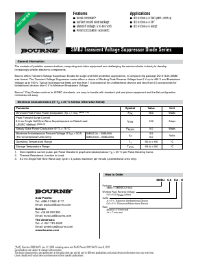 SMBJ200A-H Datasheet PDF Bourns, Inc