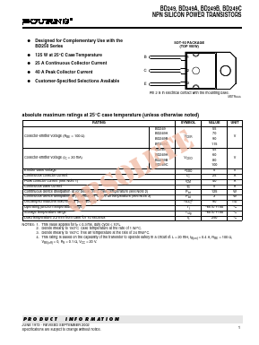 BD249 Datasheet PDF Bourns, Inc