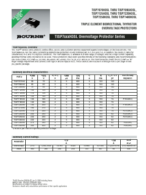 TISP7200H3SL Datasheet PDF Bourns, Inc