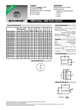 PM54-221K-RC Datasheet PDF Bourns, Inc