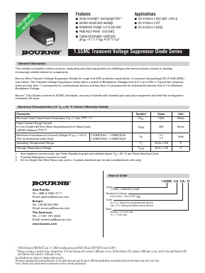 1.5SMC120A Datasheet PDF Bourns, Inc
